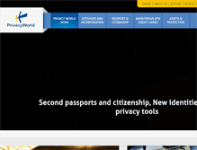 Tablet Screenshot of privacyworld.com